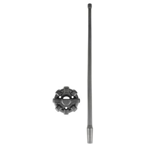 Jeep Wrangler Antenna - Rugged Ridge - 15in Reflex Antenna with Base - Textured Black Powder Coat - `07-`22